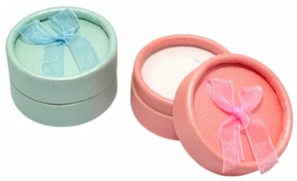Estuche de regalo Para Anillo o  Aros pequeños o Cadena fina con dije pequeño rosa o celeste